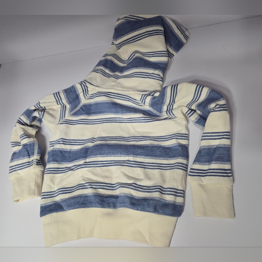 Polo by Ralph Lauren Blue and White Striped Hoodie 2T - Picture 4 of 5